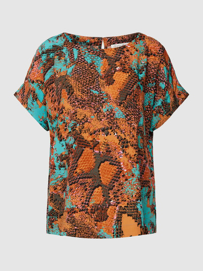 Christian Berg Woman Blusenshirt mit Allover-Print Tuerkis 2