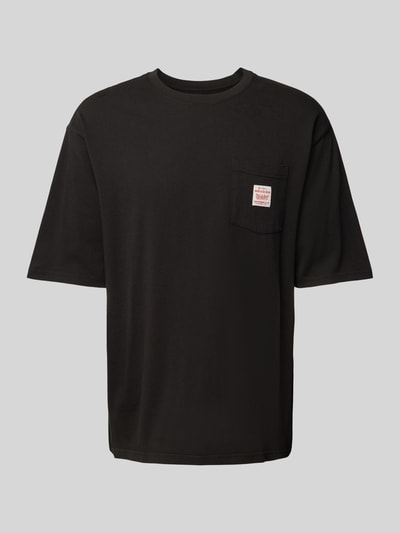 Levi's® T-shirt o kroju oversized z kieszenią na piersi Czarny 2