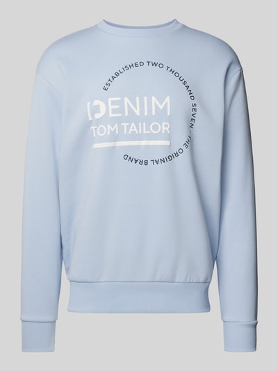 Tom Tailor Denim Bluza z nadrukiem z logo Jasnoniebieski 2