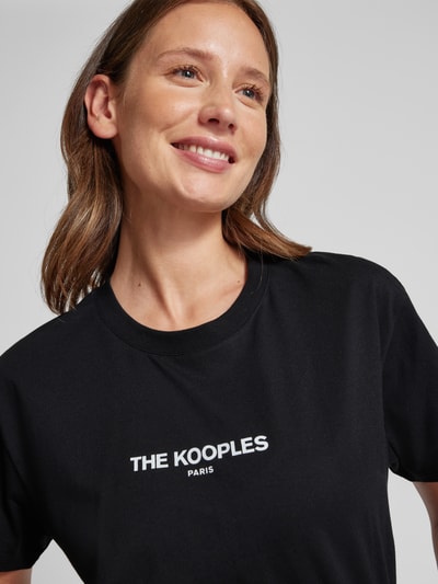 THE KOOPLES T-Shirt mit Label-Print Black 3