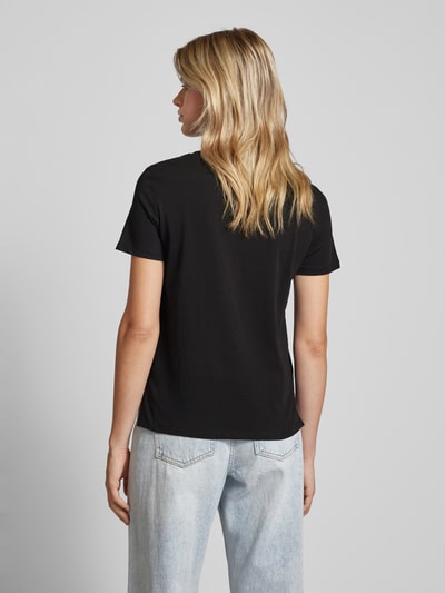 QS T-Shirt mit Label-Print Black 5