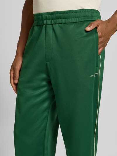 ARMANI EXCHANGE Spodnie dresowe z elastycznym ściągaczem Zielony 3