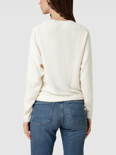 Only Gebreide pullover met tunnelkoord in de band, model 'AMALIA' Offwhite - 5