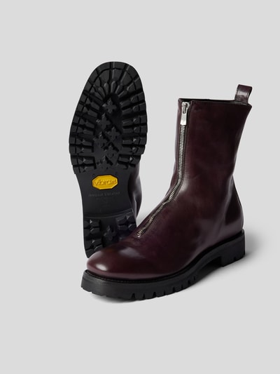 Officine Creative Stiefeletten mit Reißverschluss Dunkelbraun 5