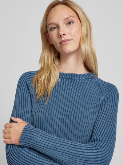 Vero Moda Regular Fit Strickpullover mit verwaschener Optik Modell 'REAL' Hellblau 3