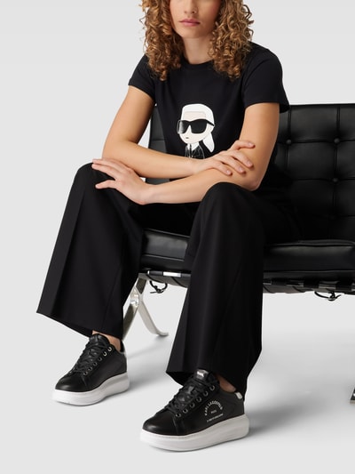 Karl Lagerfeld Sneakers met labelprint, model 'KAPRI' Zwart - 1