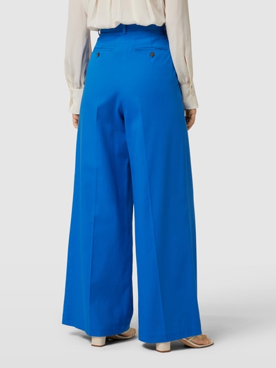 Weekend Max Mara Spodnie materiałowe w kant model ‘QUENTY’ Królewski niebieski 5