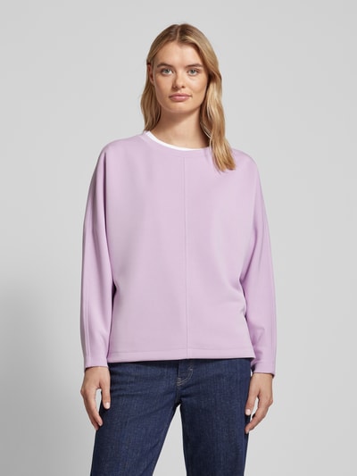 s.Oliver RED LABEL Sweatshirt met deelnaden Lila - 4