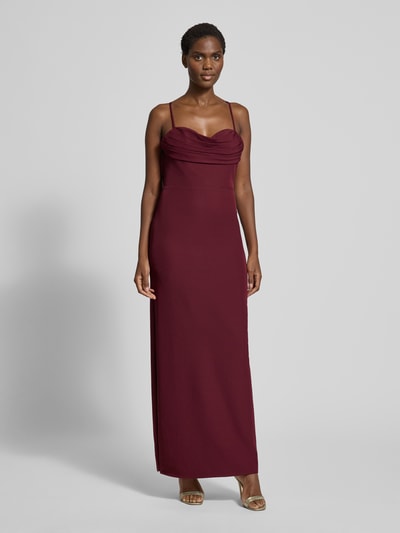 Laona Abendkleid mit Herz-Ausschnitt Dunkelrot 4