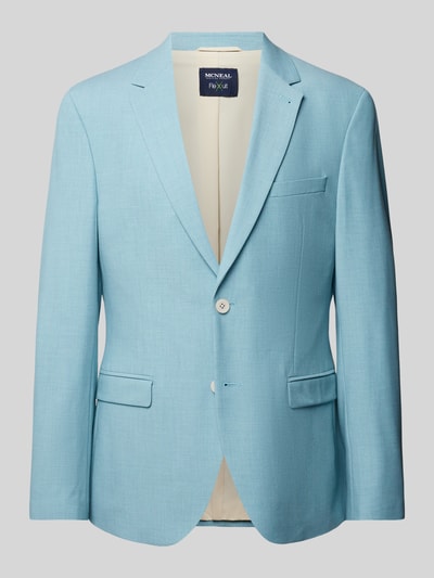 MCNEAL Slim fit 2-knoops colbert in gemêleerde look Turquoise - 2