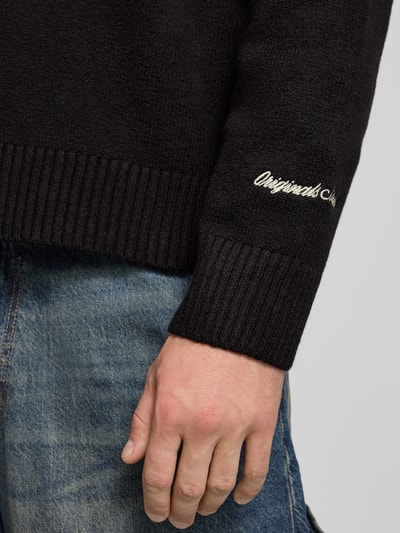 Jack & Jones Strickpullover mit gerippten Abschlüssen Modell 'NORREBRO' Black 3