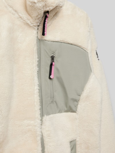 Killtec Sherpa jacket met opstaande kraag Ecru - 2