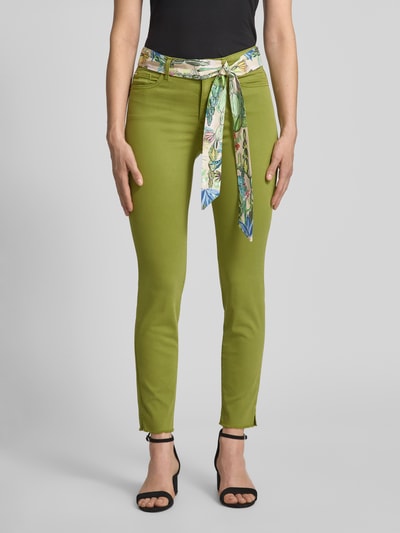 Marc Cain Jeans mit Stoffgürtel Gruen 4