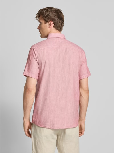 Tom Tailor Regular Fit Freizeithemd aus reiner Baumwolle Hellrot 5