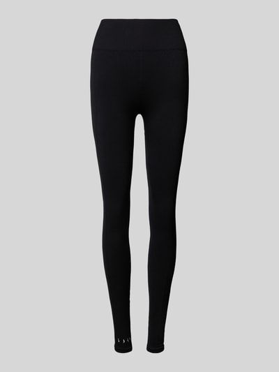 BORN LIVING YOGA Skinny Fit Leggings mit breitem elastischem Bund Modell 'India' Black 1