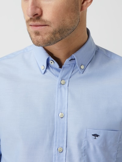 Fynch-Hatton Regular fit vrijetijdsoverhemd met streepmotief, model 'All Season' Bleu - 3