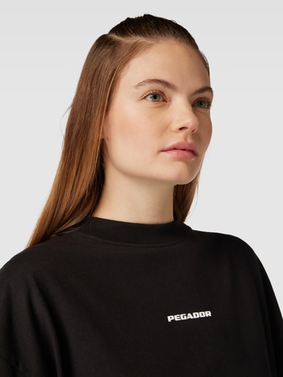 Pegador Oversized T-Shirt mit Label-Print Modell 'ARENDAL' Black 3