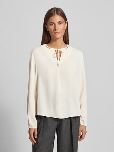 Marc Cain Blouseshirt met V-hals Ecru - 4