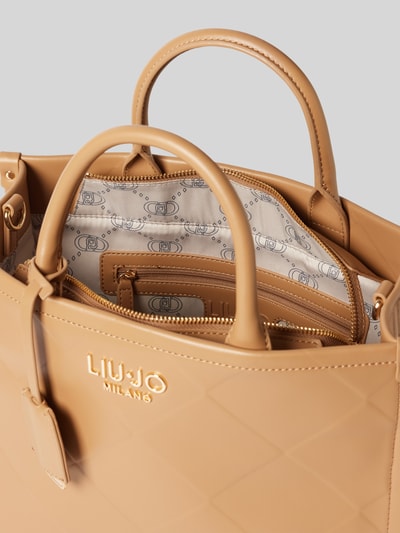 Liu Jo White Handtas met labelapplicatie, model 'RIDHI' Camel - 5