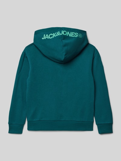 Jack & Jones Hoodie mit Kapuze Modell 'OLIVE' Petrol 3