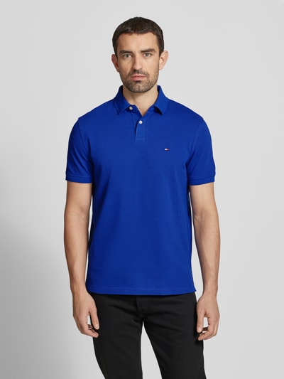 Tommy Hilfiger Regular fit poloshirt met labeldetail Koningsblauw - 4