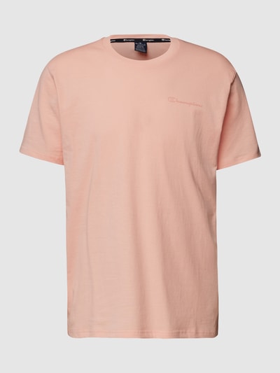 CHAMPION T-Shirt mit Label-Print Rosa 2