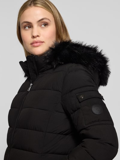 Lauren Ralph Lauren Płaszcz pikowany z kieszeniami zapinanymi na zamek błyskawiczny Czarny 3