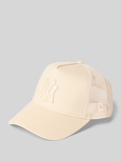 New Era Czapka z daszkiem z wyhaftowanym napisem Beżowy 1