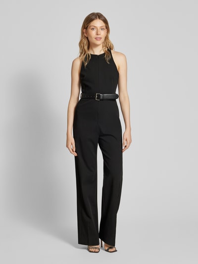 Mango Jumpsuit mit Taillengürtel Black 4