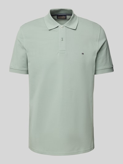 Christian Berg Men Poloshirt mit Label-Stitching Oliv 2