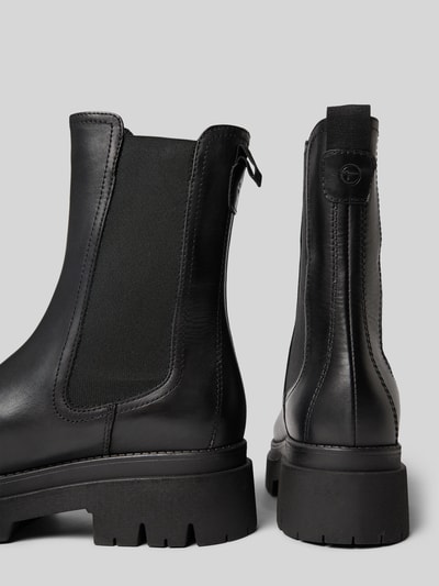 Tamaris Chelsea boots van echt leer Zwart - 2