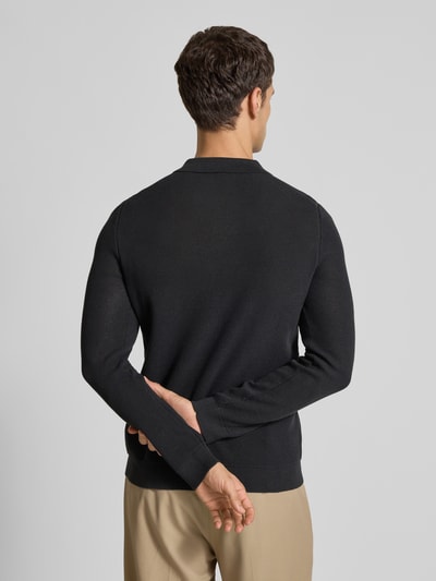 JOOP! Collection Regular fit pullover in gebreide look, model 'Nadimo' Zwart - 5