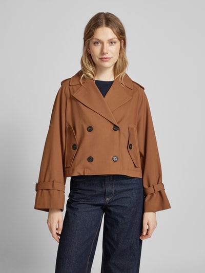 Weekend Max Mara Jacke mit Reverskragen Modell 'OPOSSUM' Schoko 4