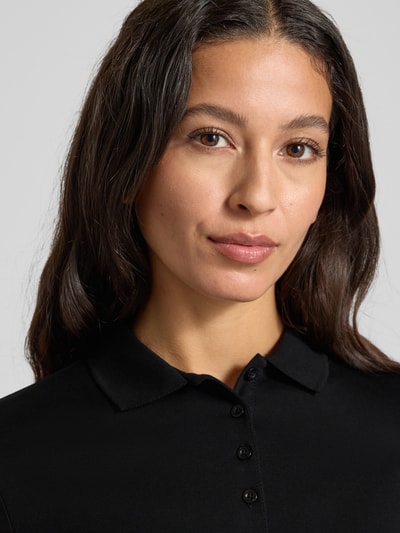 Christian Berg Woman Regular fit poloshirt met knoopsluiting Zwart - 3