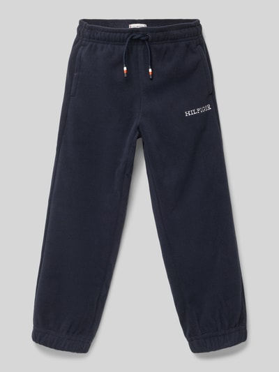 Tommy Hilfiger Kids Spodnie dresowe z wyhaftowanym logo Granatowy 1