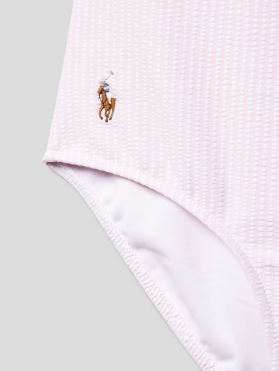 Polo Ralph Lauren Teens Badeanzug mit Label-Stitching Hellrosa 2
