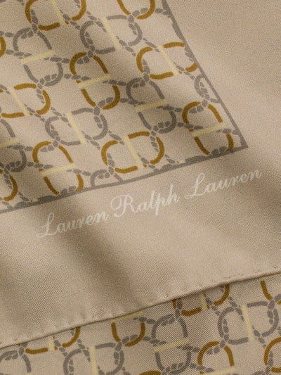 Lauren Ralph Lauren Tuch aus Seide mit Logo-Schriftzug Beige 2