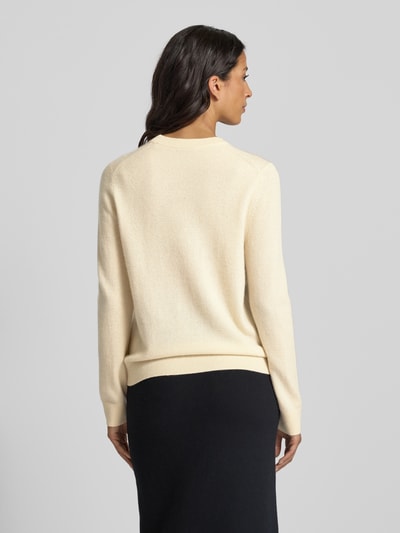 Jake*s Casual Strickpullover aus Kaschmir mit Rundhalsausschnitt Offwhite 5