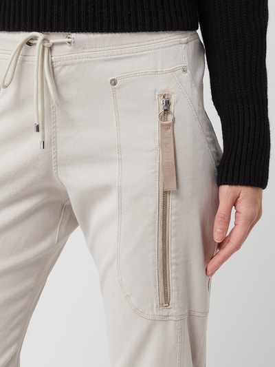 MAC Cropped Schlupfhose mit Stretch-Anteil Modell 'Future' Sand 3