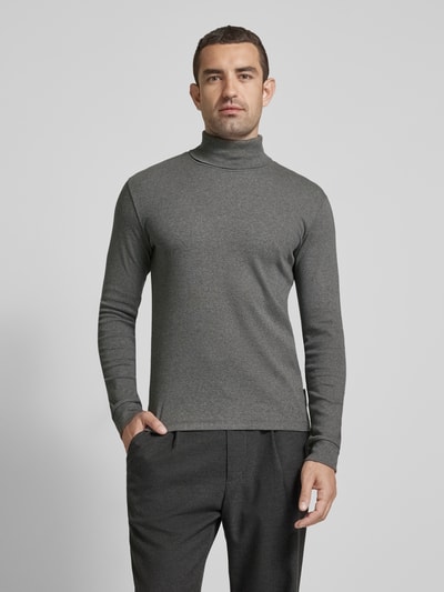 Marc O'Polo Longsleeve mit Rollkragen Anthrazit 4