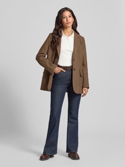 Christian Berg Woman Regular fit poloshirt met knoopsluiting Offwhite - 1