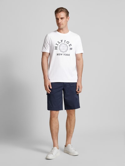 Tommy Hilfiger T-Shirt mit Label-Print Weiss 1