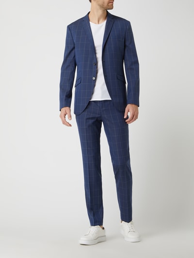 SELECTED HOMME Slim Fit 2-Knopf-Sakko mit Stretch-Anteil Modell 'Kyle' Dunkelblau 1