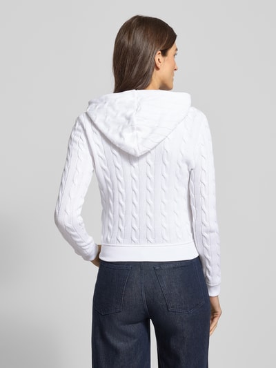 Polo Ralph Lauren Kardigan rozpinany o kroju regular fit z zamkiem błyskawicznym Biały 5