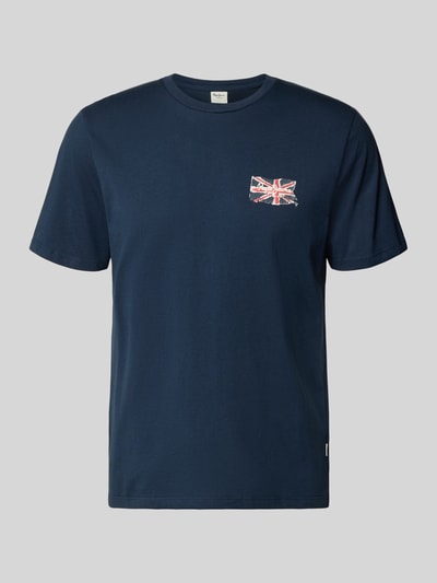 Pepe Jeans Regular Fit T-Shirt aus reiner Baumwolle Modell 'SMALL FLAG' Marine 2