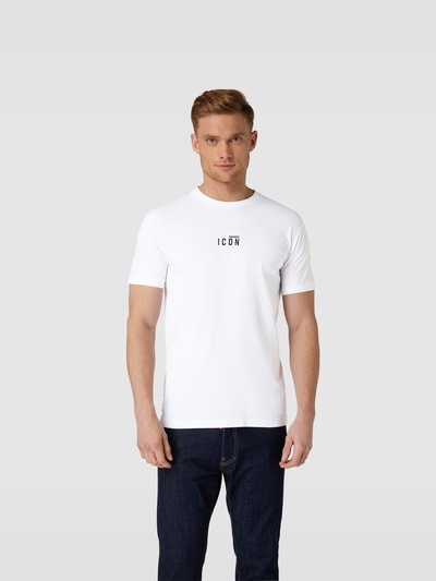 Dsquared2 T-Shirt mit Label-Print Weiss 4