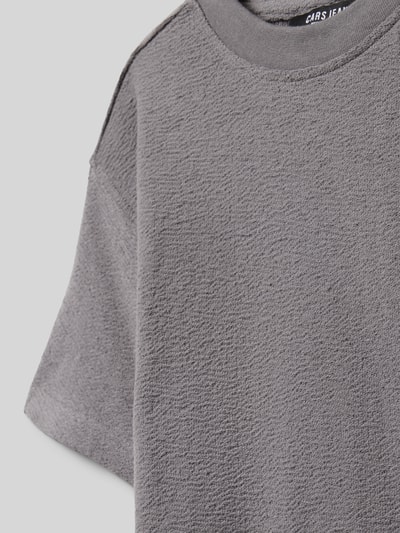 Productfoto, Regular Fit T-shirt met structuurpatroon model 'Farno' van CARS JEANS, puur katoen, ronde hals, ruglengte maat 140: 53 cm