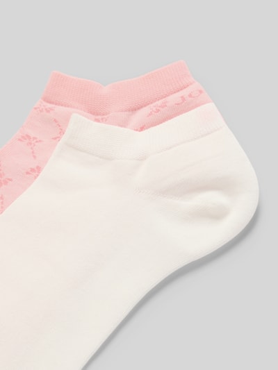 JOOP! Collection Sneakersokken met elastische band Felroze - 2