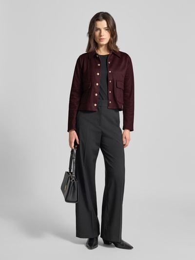 Zero Blazer mit Knopfleiste Bordeaux 1
