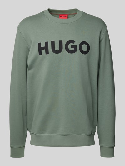 HUGO Sweatshirt mit Label-Print Mint 2